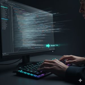Complex code block being automatically completed in an IDE