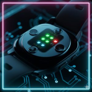 Advanced Wearable Health Tracking Accuracy focused on the multi-sensor array on the back of a modern smartwatch