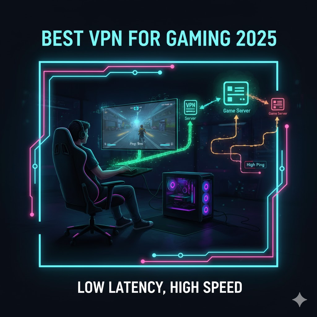Best VPN for Gaming 2025 Review - Low latency connection visualization