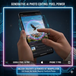 Close-up of a Google Pixel 10 Pro photo showing generative editing capability, AI-Powered Smartphone Camera