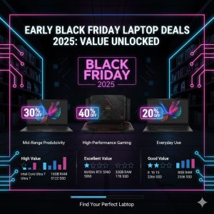 Early Black Friday Laptop Deals 2025 Value analysis graphic