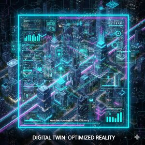 Factory floor digital twin showing live data and process flow