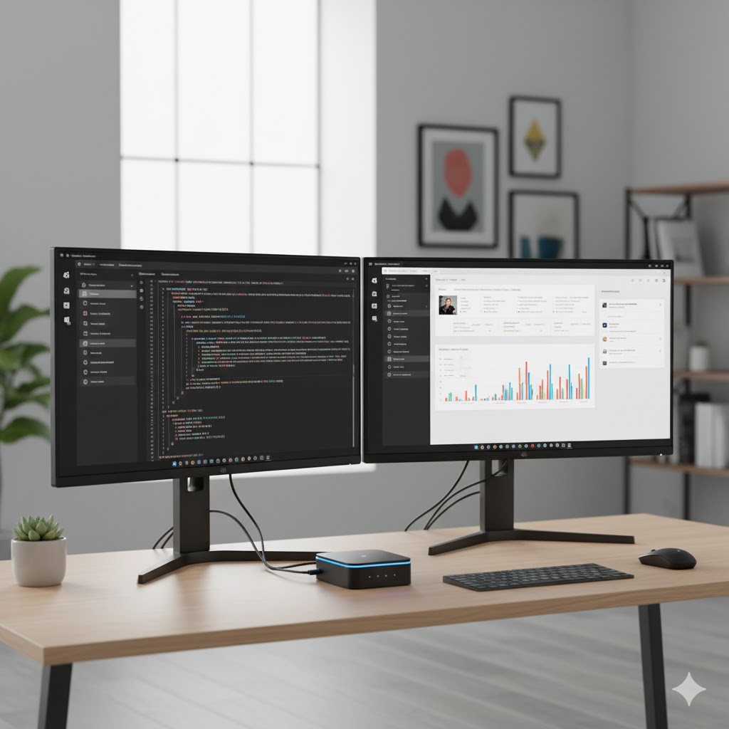 Mini PC for Home Office Performance review NUC multi-tasking setup