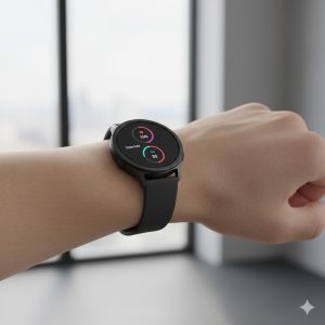 Samsung Galaxy Watch 8 FE Review showing the compact design on a wrist