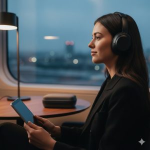 Sony WH-1000XM6 Review: The ANC King Returns, But Is It Comfortable? 2 Sony WH-1000XM6 Review showing the sleek, black design and emphasis on travel -