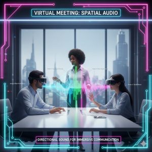 VR Metaverse Spatial Audio Immersion Diagram