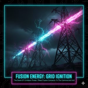 Fusion Energy Progress: ITER Project Update and the Race for Commercialization 4 A stylized image of electricity pylons overlaid with a plasma effect